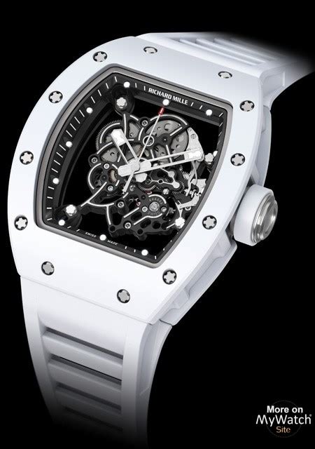 richard mille watch white strap|Richard Mille rm 055.